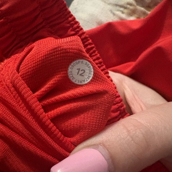lululemon athletica Vibrant Red Athletic Shorts - Picture 3 of 3